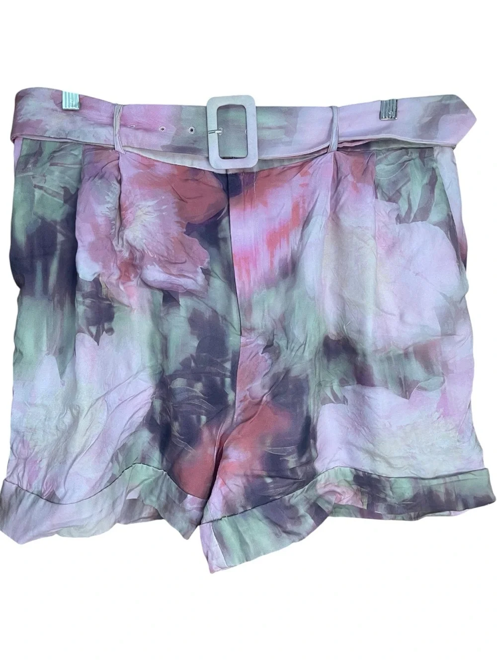 Ted Baker Ayaaz Floral Printed Tailored Shorts Pink Coral